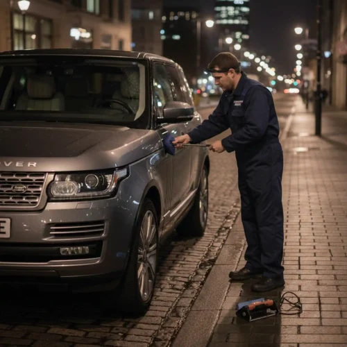 Car Lockout-gray Range Rover Vogue Car-Station One Autos-Services-Dubai
